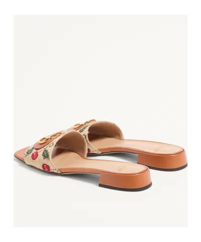 Valentino Slide Sandal "vlogo Signature" In Nude