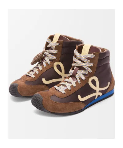 Loewe Ballet Runner 2.0 High-top Sneakers In Brown