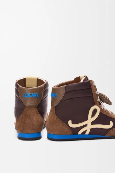 Loewe Ballet Runner 2.0 High-top Sneakers In Brown