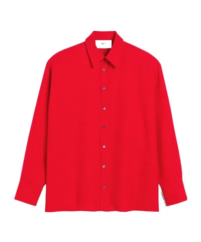 Ami Alexandre Mattiussi Hemd Mit Schlitz Hinten In Rot