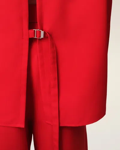 Ami Alexandre Mattiussi Hemd Mit Schlitz Hinten In Rot