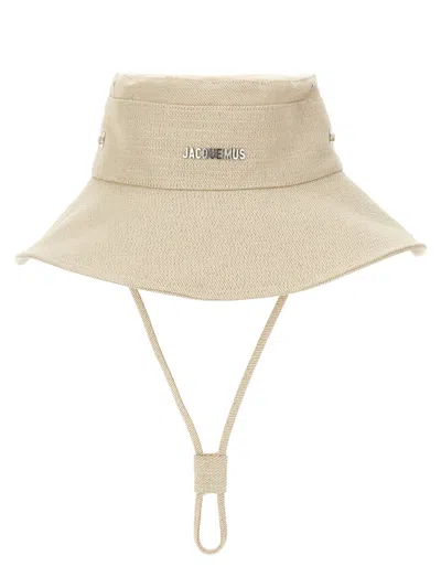 Jacquemus "le Bob De-nimes" Bucket Hat In White