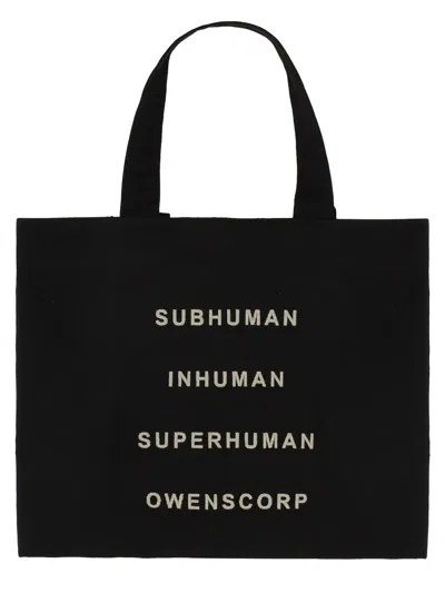 Rick Owens Beach Tote Bag In Black
