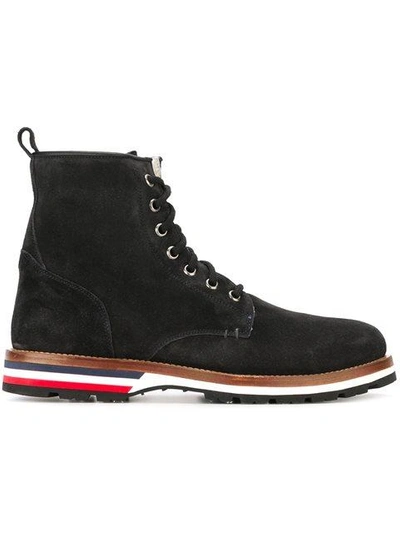 Shop Moncler Shearling Lined Ankle Boots