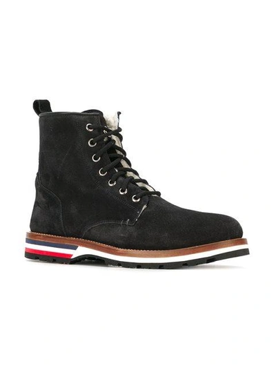 Shop Moncler Shearling Lined Ankle Boots