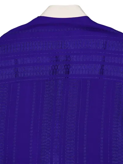 Zeus + Dione Silk Midi Dress In Blue