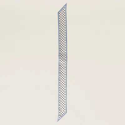 Miu Miu Printed Twill Scarf In Chalk White/black