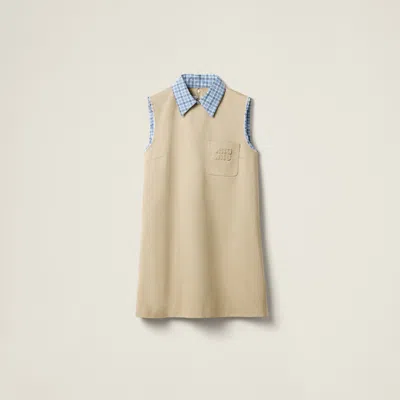 Miu Miu Minikleid Im Layering-look In Cord