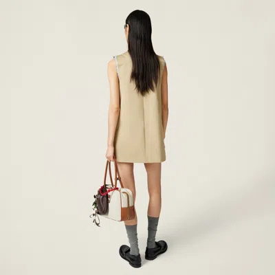 Miu Miu Minikleid Im Layering-look In Cord