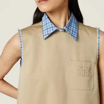 Miu Miu Minikleid Im Layering-look In Cord