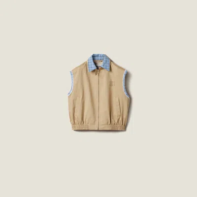 Miu Miu Chino Vest In Cord