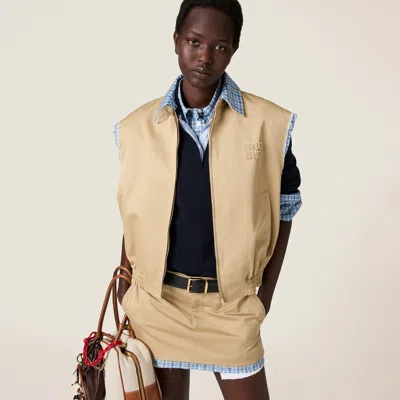 Miu Miu Chino Vest In Cord