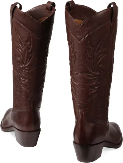 Sartore Leather Boots In Brown
