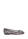 ARUNA SETH 'Liana' crystal butterfly floral lace flats