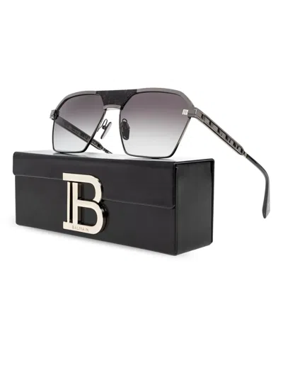 Balmain Sergeant Sunglasses In 银色
