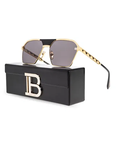 Balmain Sergeant Sunglasses In 金色