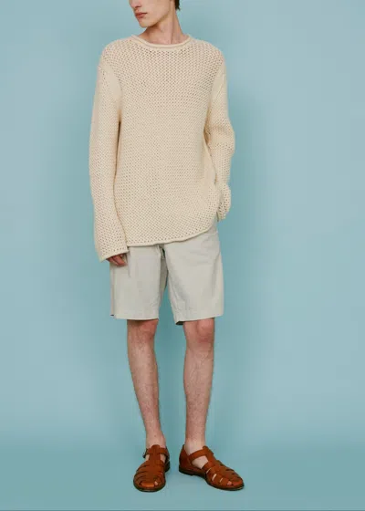 Malo Bermuda In Misto Cotone In Neutral