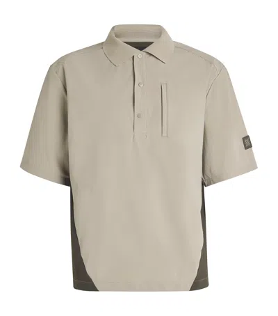 Manors Short-sleeve Frontier Shirt In Beige