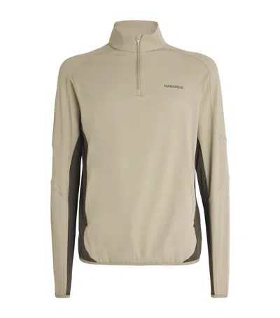 Manors Tech Mid-layer Top In Beige