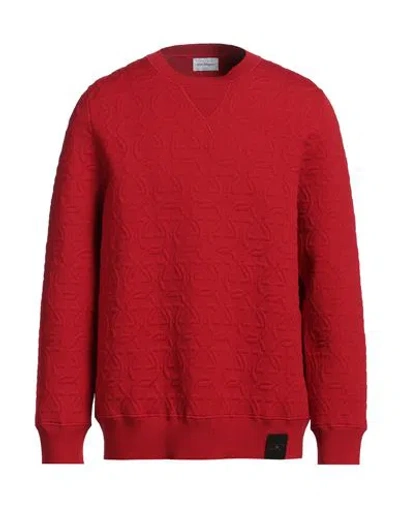 Ferragamo Man Sweater Red Size Xxl Wool, Polypropylene, Polyester In Red