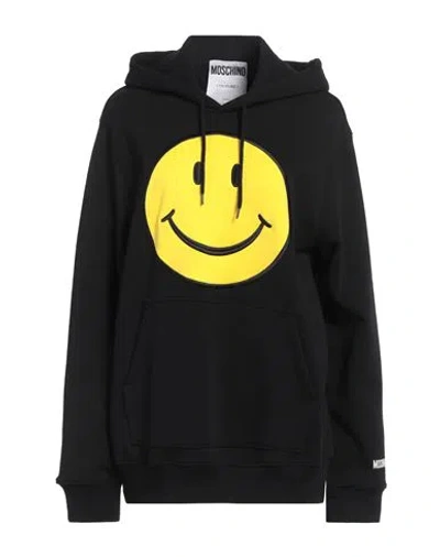 Moschino Sweatshirt In Organic Cotton Smiley® In Black