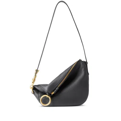 Burberry Small Knight Chain-linked Puffy Shoulder Bag In Black