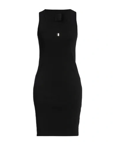 Givenchy 4g Plaque Cotton Long Dress In Black