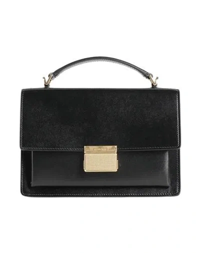 Golden Goose Venezia Bag Palmellato Leather Body Gold Metal Details Bags In Black