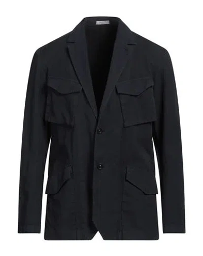 Boglioli Flannel Padded Field Jacket In Blue