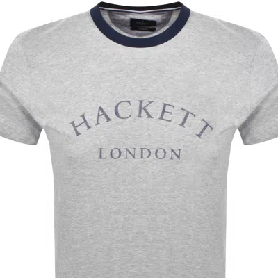 Hackett Heritage Essential Tee Grey In Gray