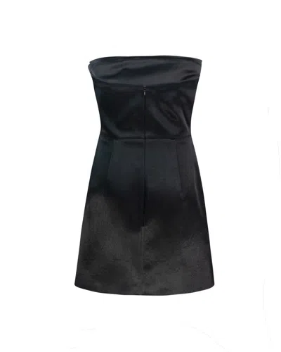 Philosophy Di Lorenzo Serafini Strapless Duchesse Mini Dress In Black