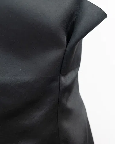 Philosophy Di Lorenzo Serafini Strapless Duchesse Mini Dress In Black