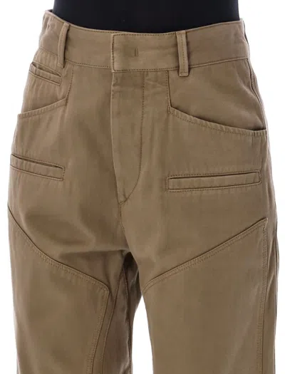 Isabel Marant Emmy Trousers In Bronze Green