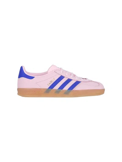 Adidas Originals Gazelle Indoor Sneakers In Pink And Blue In Pink