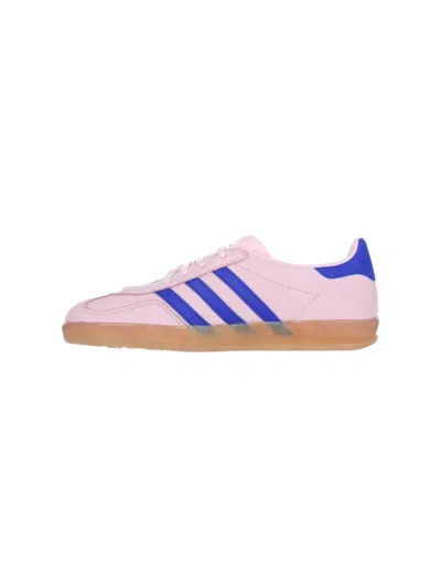 Adidas Originals Gazelle Indoor Sneakers In Pink And Blue In Pink