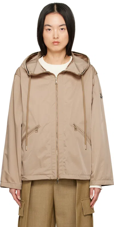 Moncler Beige Cassiopea Hooded Jacket In 239 Beige