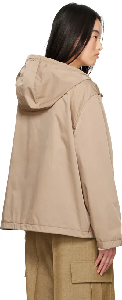 Moncler Beige Cassiopea Hooded Jacket In 239 Beige
