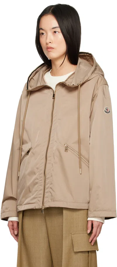 Moncler Beige Cassiopea Hooded Jacket In 239 Beige