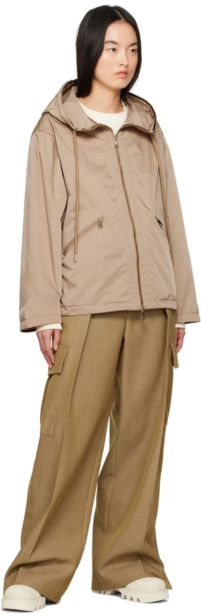Moncler Beige Cassiopea Hooded Jacket In 239 Beige