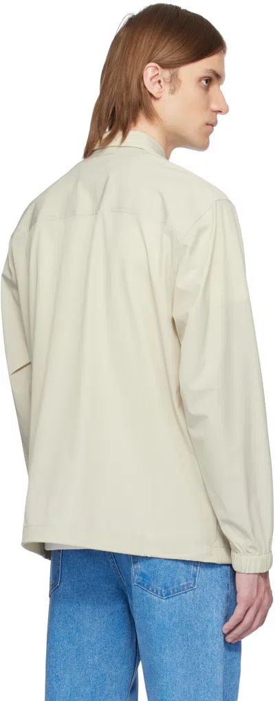 Hugo Boss Beige Nylon Polo In 271-light Beige