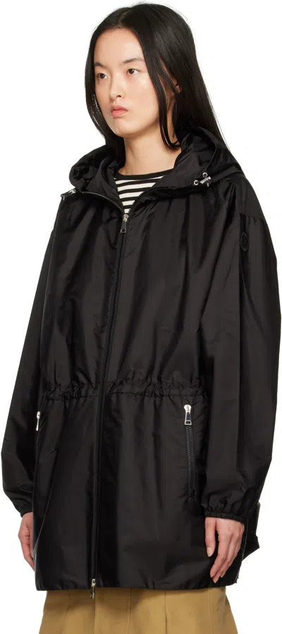 Moncler Airella Zip-up Parka In 999 Black