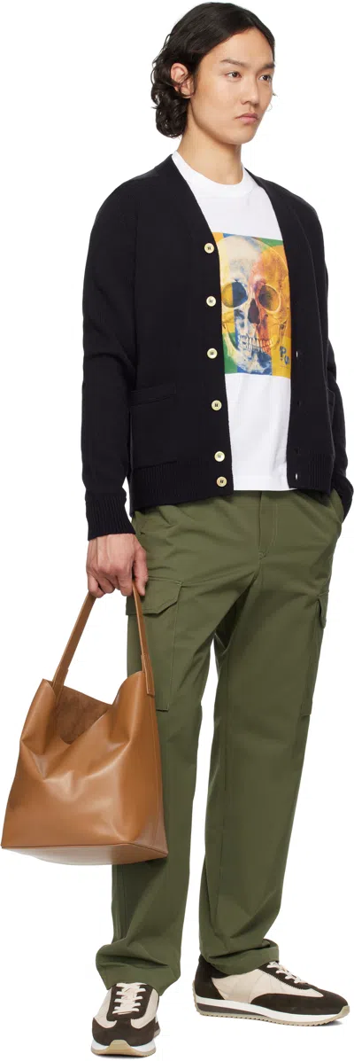 Ps By Paul Smith Skull Square Cotton T Shirt In White