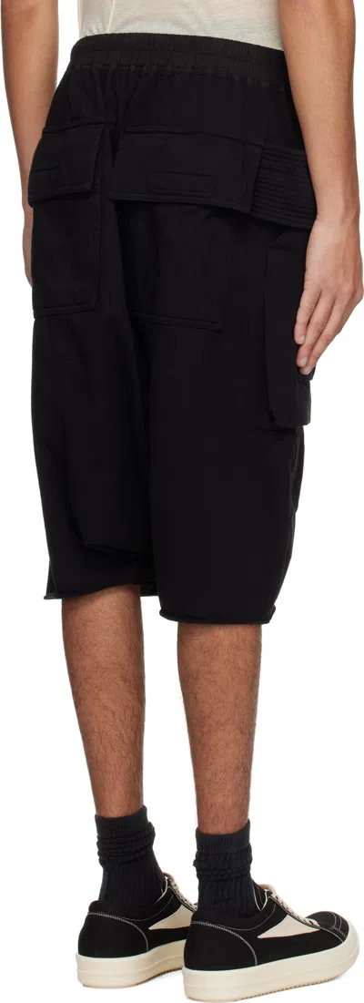 Rick Owens Drkshdw Drkshdw By Rick Owens Cotton Multi-pocket Bermuda In Black