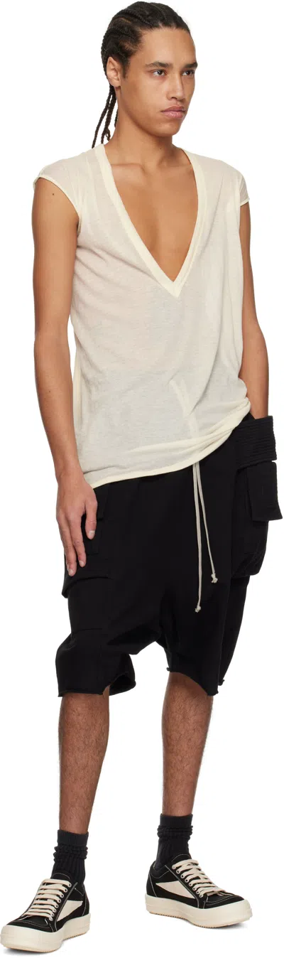 Rick Owens Drkshdw Drkshdw By Rick Owens Cotton Multi-pocket Bermuda In Black