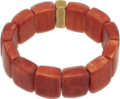 Isabel Marant Tya Bracelet In Henna/light Brass