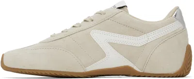 Rag & Bone Beige Suede Ultra Slim Retro Runner Sneakers In Mcdamiasd