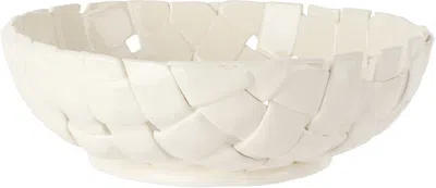 Ferm Living Off-white Plait Bowl In Off-white