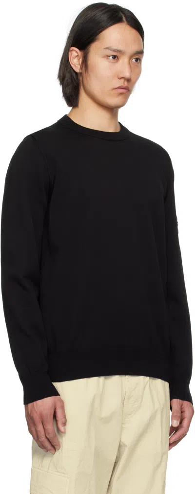 Stone Island Logo Sweatshirt In V0029 Black