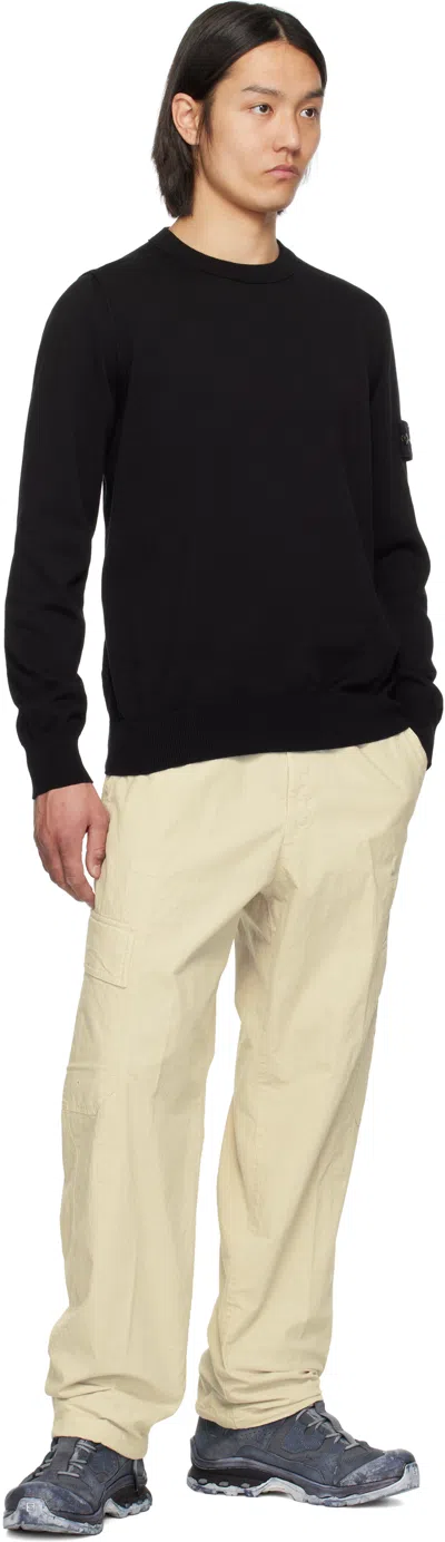 Stone Island Logo Sweatshirt In V0029 Black