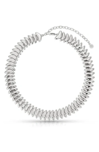 Ettika Vortex Collar Necklace In Silver